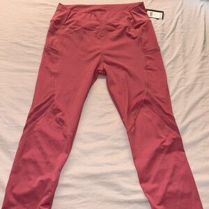 Leggings Athletic Apparel Dusty Rose Size Large Woman’s Wear